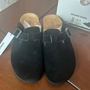 Suede Womens Slip on/mule